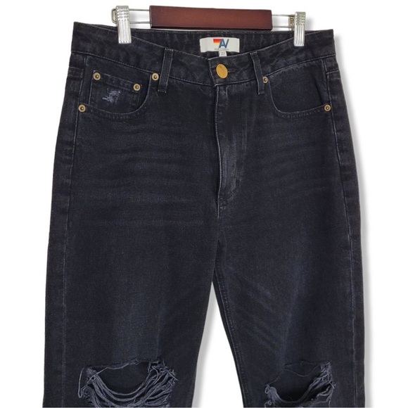 Aviator Nation Mid Rise Canyon Jean in Vintage Black - Picture 4 of 7